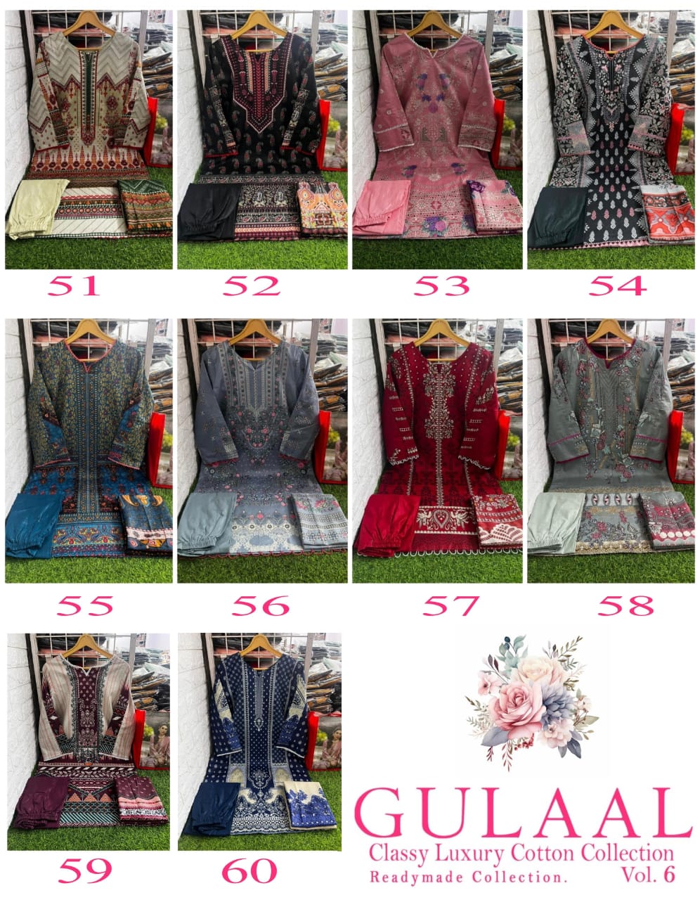 Gulaal Classy Luxury Cotton Vol 6 Non Catalog Readymade Suits